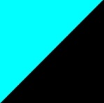 čierna / aqua BKAQ