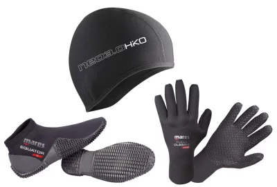 Set pre otužilcov CLASSIC, čiapka 3 mm, rukavice 3 mm, topánky 2 mm