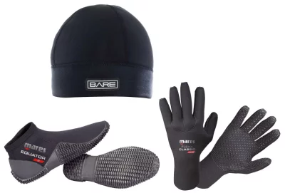 Set pre otužilcov STANDARD, čiapka 2 mm, rukavice 3 mm, topánky 2 mm