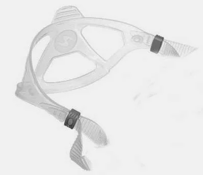 Silikónový remienok na masku 18mm