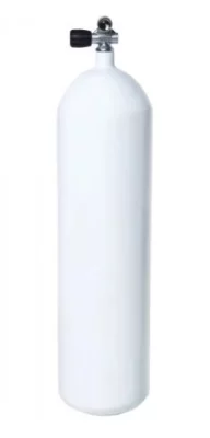 Fľaša oceľová 10l 300 Bar s ventilom 300 BAR (vypuklé dno)