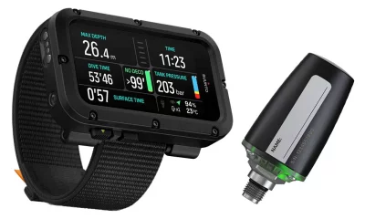 Potápačský počítač diving Suunto NAUTIC Textile Strap + sonda Tank Pod Multi