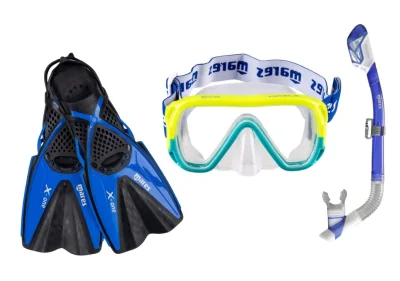 Detský šnorchlovací set KEEWEE JR + GATOR JR DRY + X-ONE JR